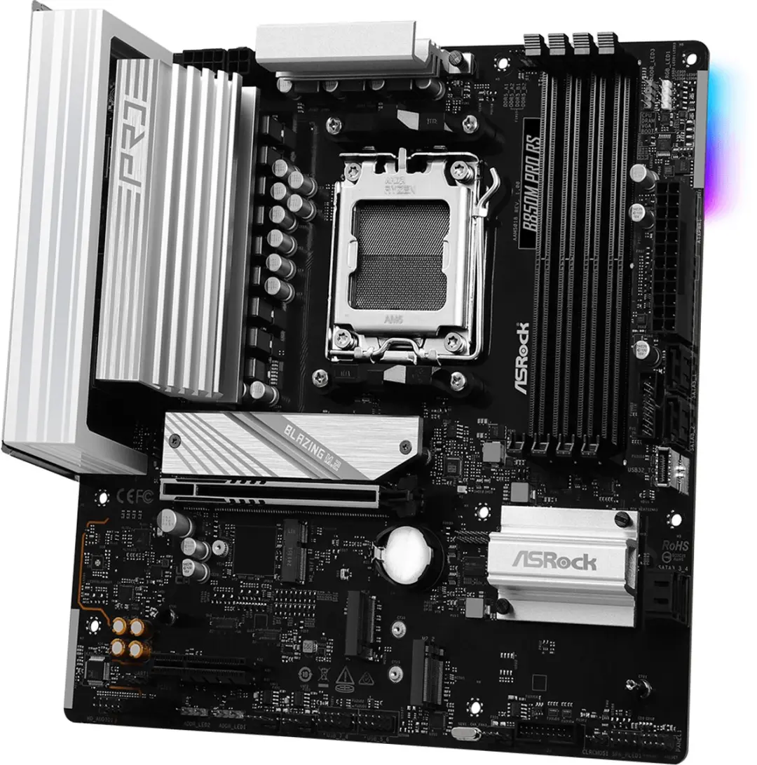 ASRock B850M Pro RS Moederbord - AM5 - DDR5 - 4x M.2