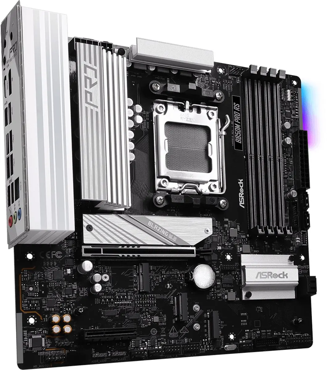 ASRock B850M Pro RS Moederbord - AM5 - DDR5 - 4x M.2 - afbeelding 6 van 6