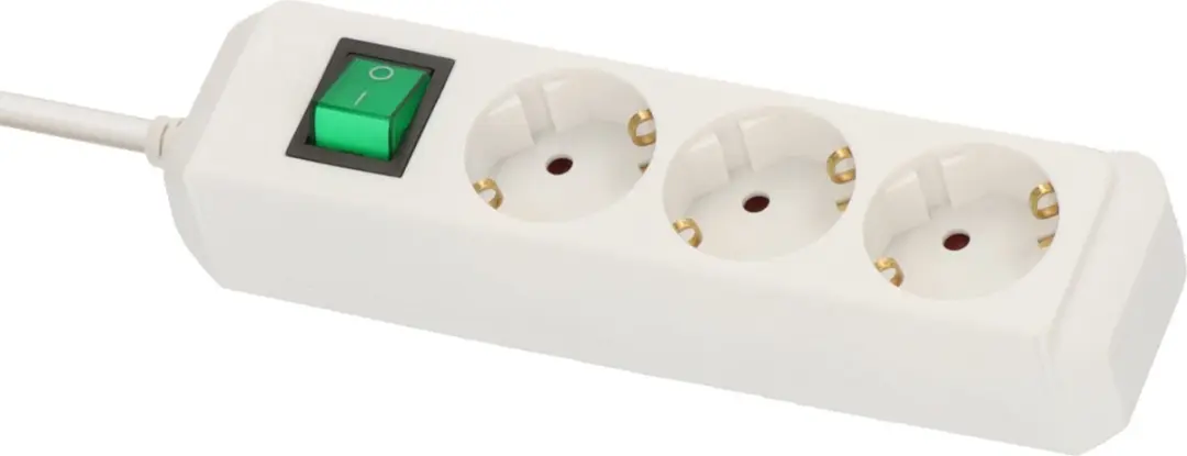 Brennenstuhl Eco-Line 3-voudige stekkerdoos 3500W - wit