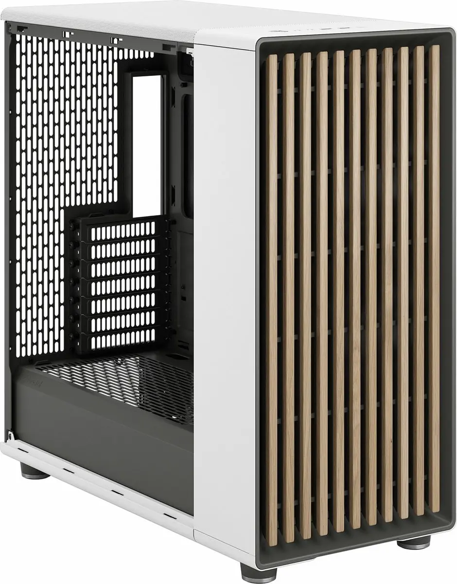Fractal Design North XL TGC Chalk White - ATX Behuizing - 3 Ventilatoren