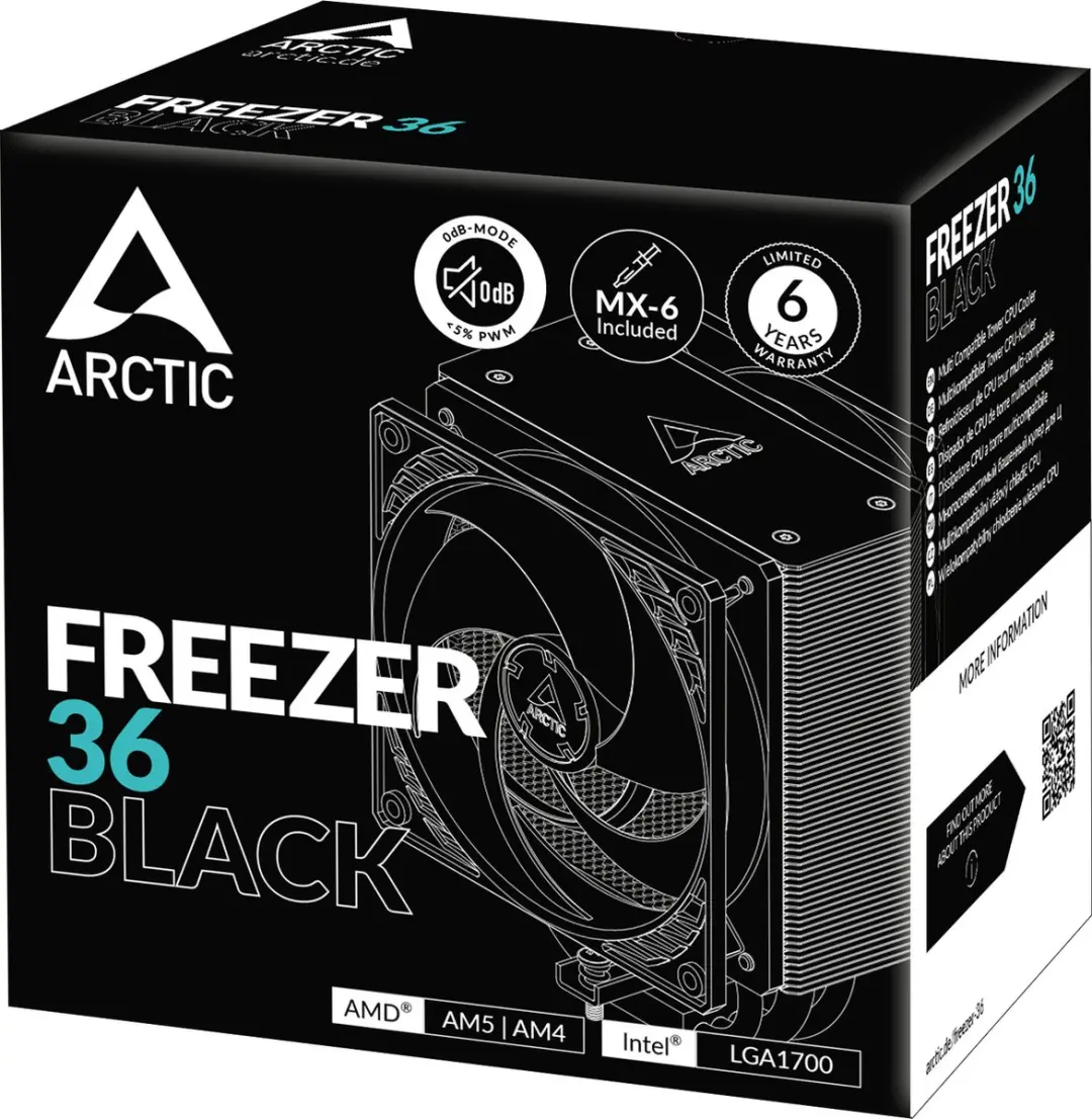 Arctic Freezer 36 A-RGB - 12cm Ventilator - Zwart