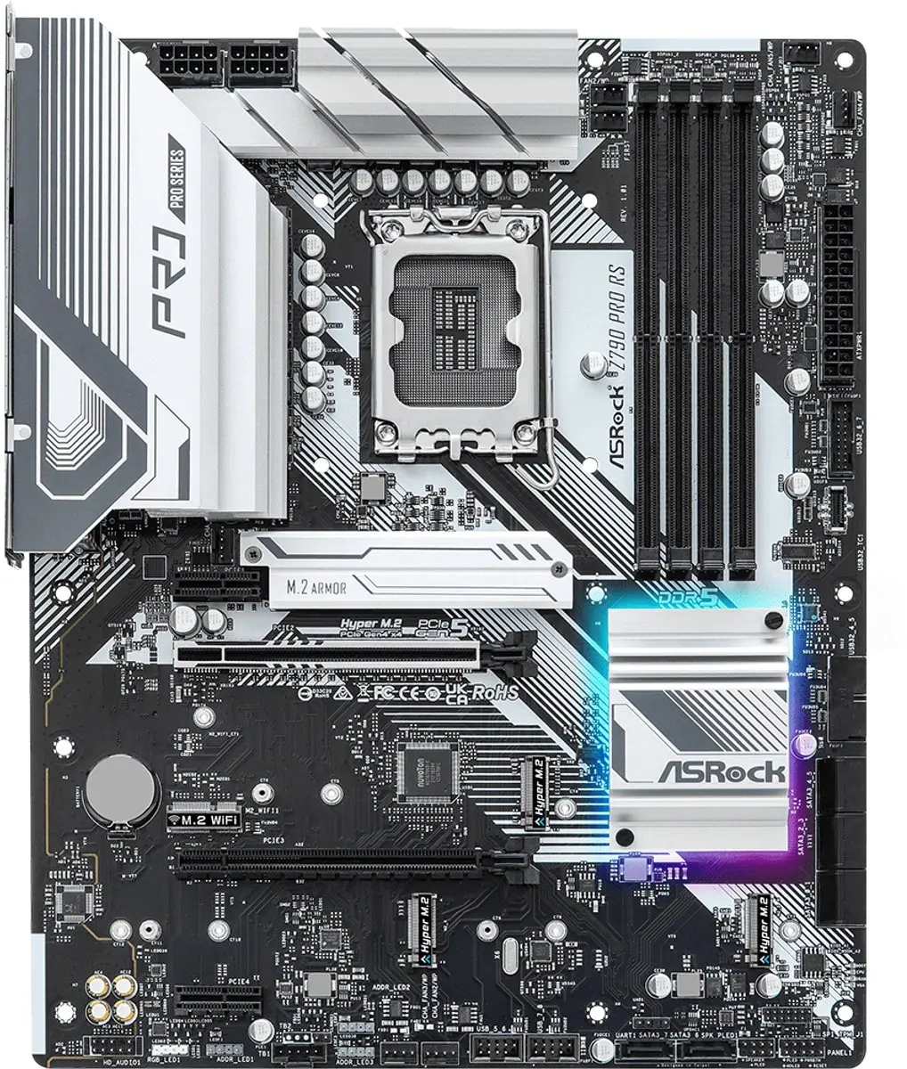 ASRock Z790 Pro RS Intel LGA 1700 Moederbord - ATX