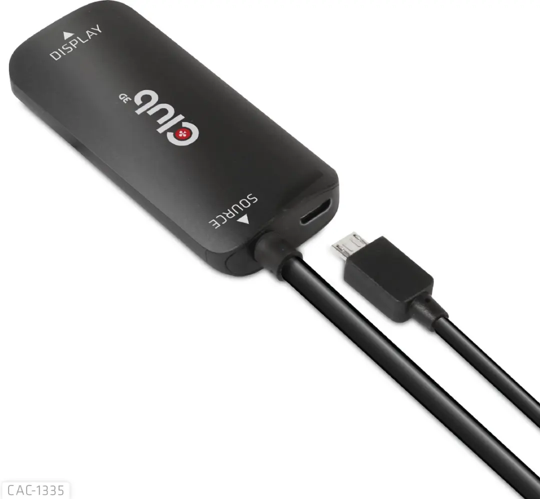 Club 3D CAC-1335 HDMI naar DisplayPort Adapter - 4K120Hz/8K30Hz - Zwart