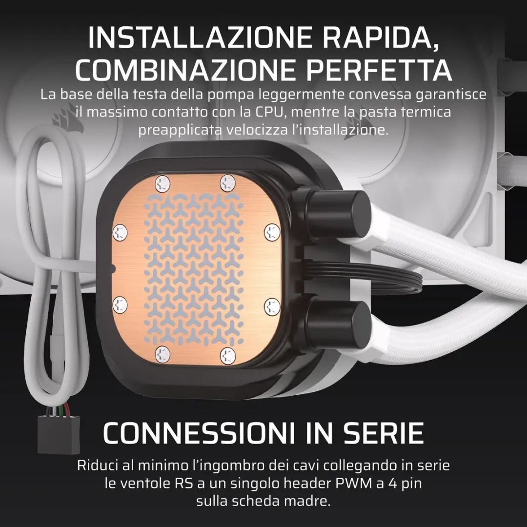 Corsair Nautilus 360 RS Processor Koeler Wit