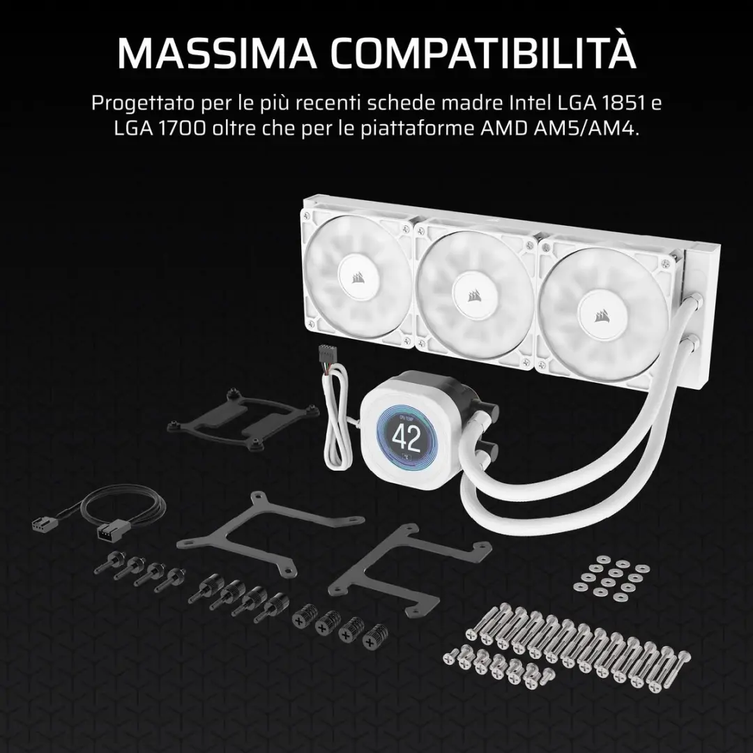 Corsair Nautilus 360 RS Processor Koeler Wit - afbeelding 6 van 6