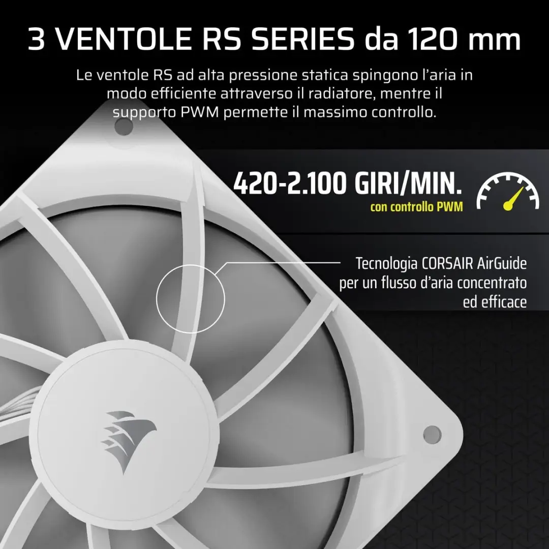 Corsair Nautilus 360 RS Processor Koeler Wit