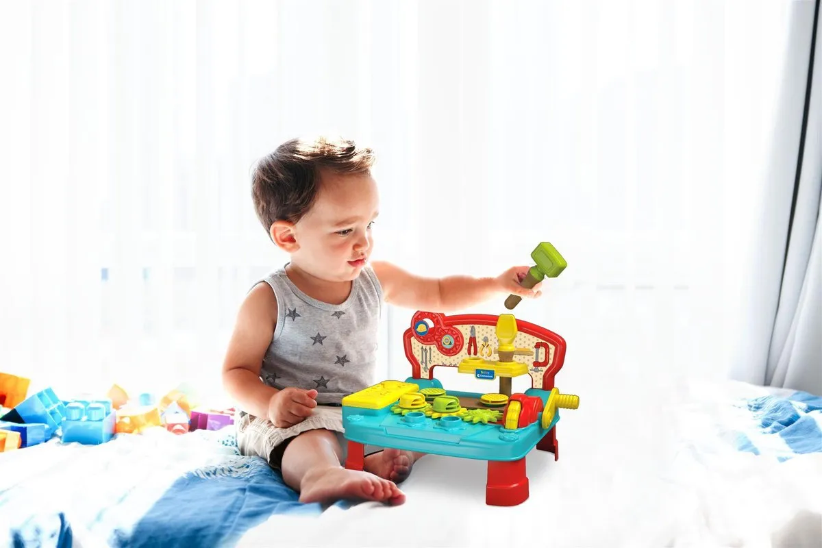 Clementoni Baby Werkbank Montessori Speelgoed 17968 - Multicolor