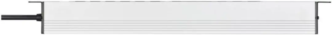 Brennenstuhl Alu-Line 19" Stekkerdoos 12-voudig 2m - Zilver/Zwart