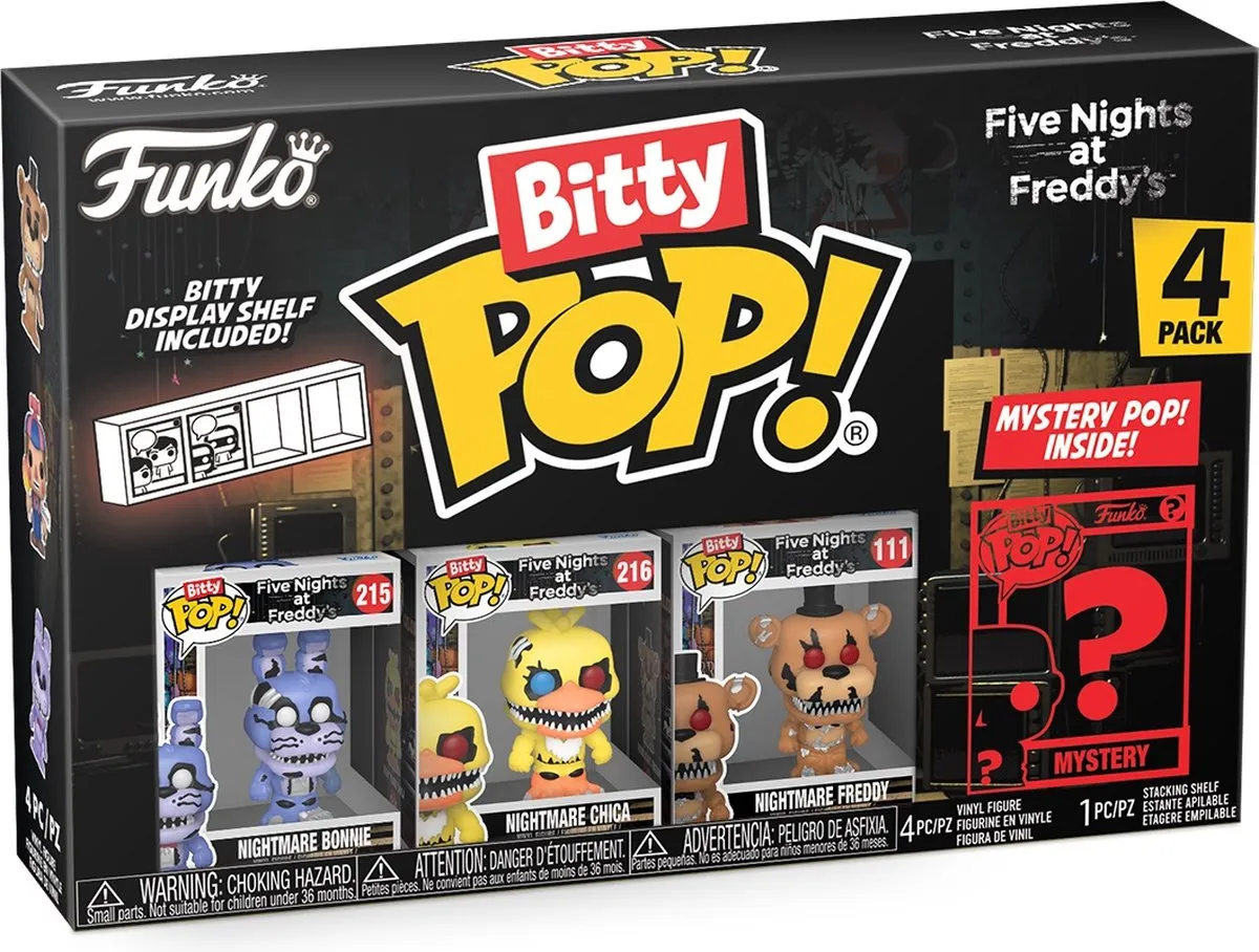 Funko Pop! FIVE NIGHTS AT FREDDY'S Bitty Pop 4 Pack - Nightmare Bonnie - 73047