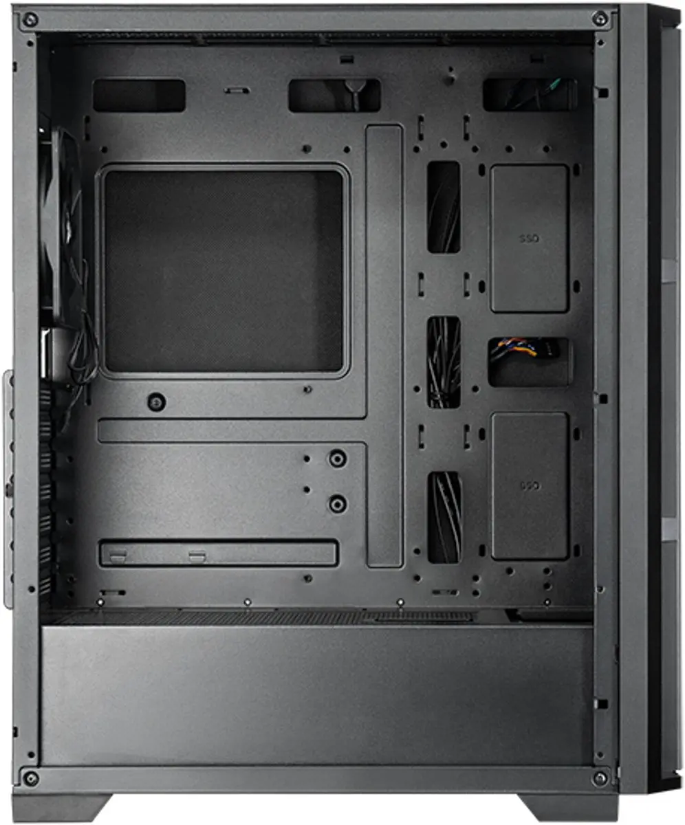 Chieftec AS-02B-OP Midi Tower Behuizing - Zwart