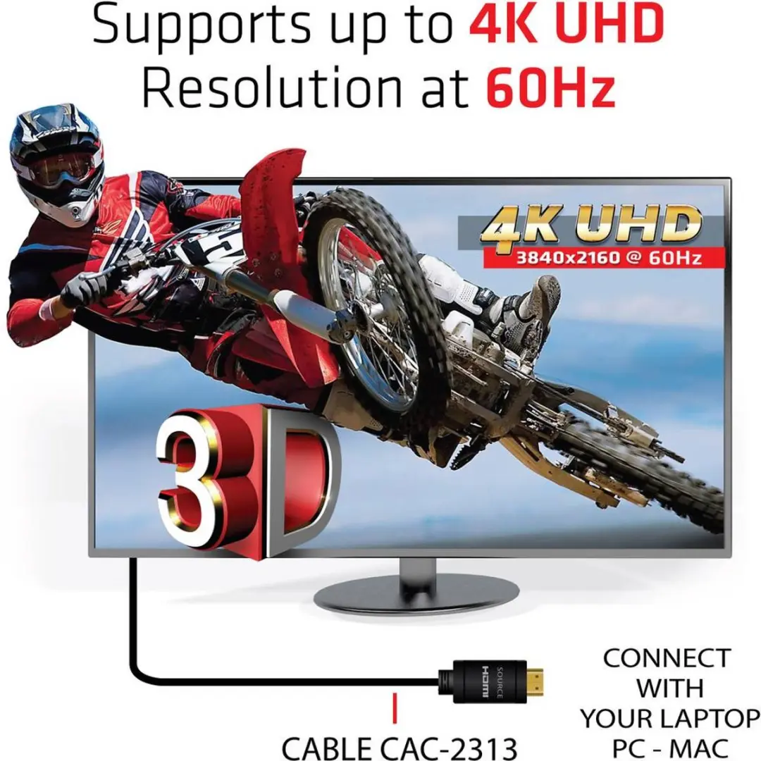 Club 3D HDMI 2.0 Kabel 4K60Hz 10m - Zwart