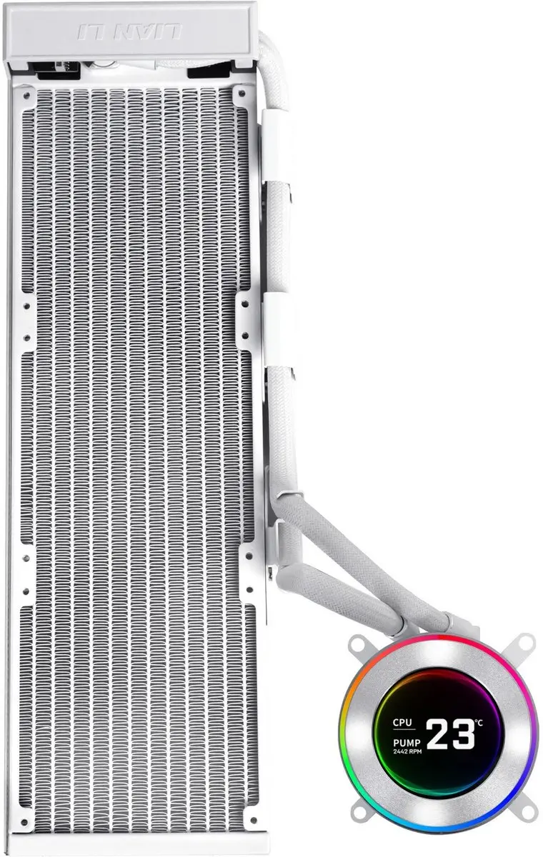 Lian Li Hydroshift II LCD-C 360N Processor Koeler - 360mm - Wit