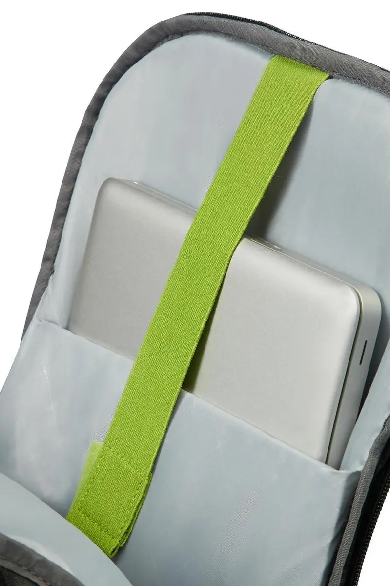 American Tourister Urban Groove UG4 Rugzak 27L - 15 inch Laptopvak - Zwart/Limoengroen