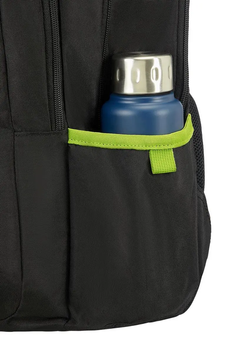 American Tourister Urban Groove UG4 Rugzak 27L - 15 inch Laptopvak - Zwart/Limoengroen