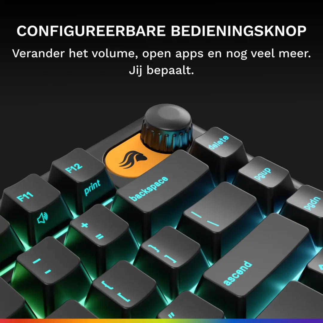 Glorious GMBK75-BLK-US Toetsenbord 75% - Zwart