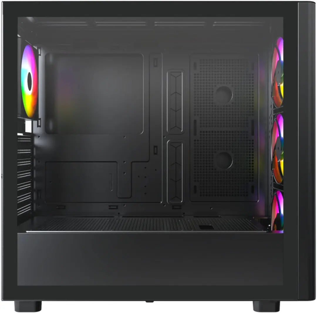 Montech XR Wood Midi Tower - Zwart