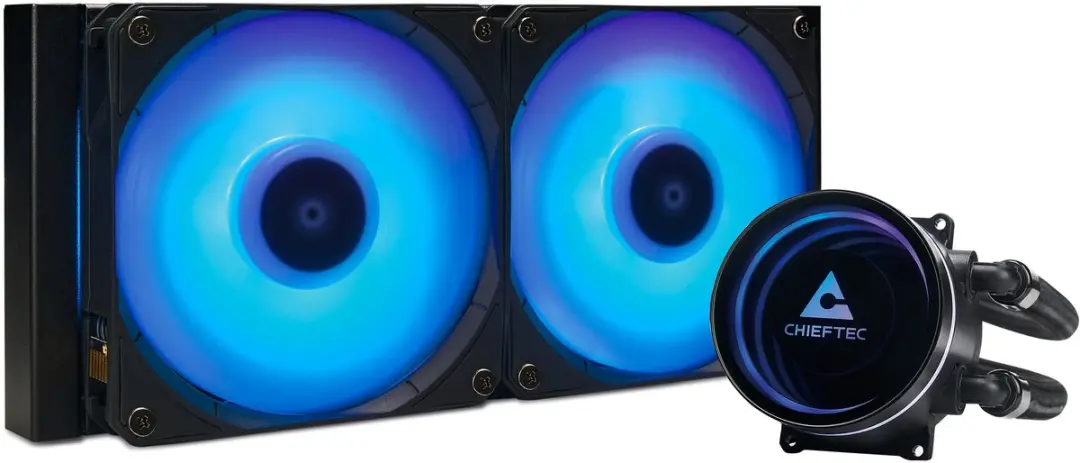 Chieftec Iceberg 240 CLC-240-RGB Waterkoeling - 2x120mm PWM - Zwart