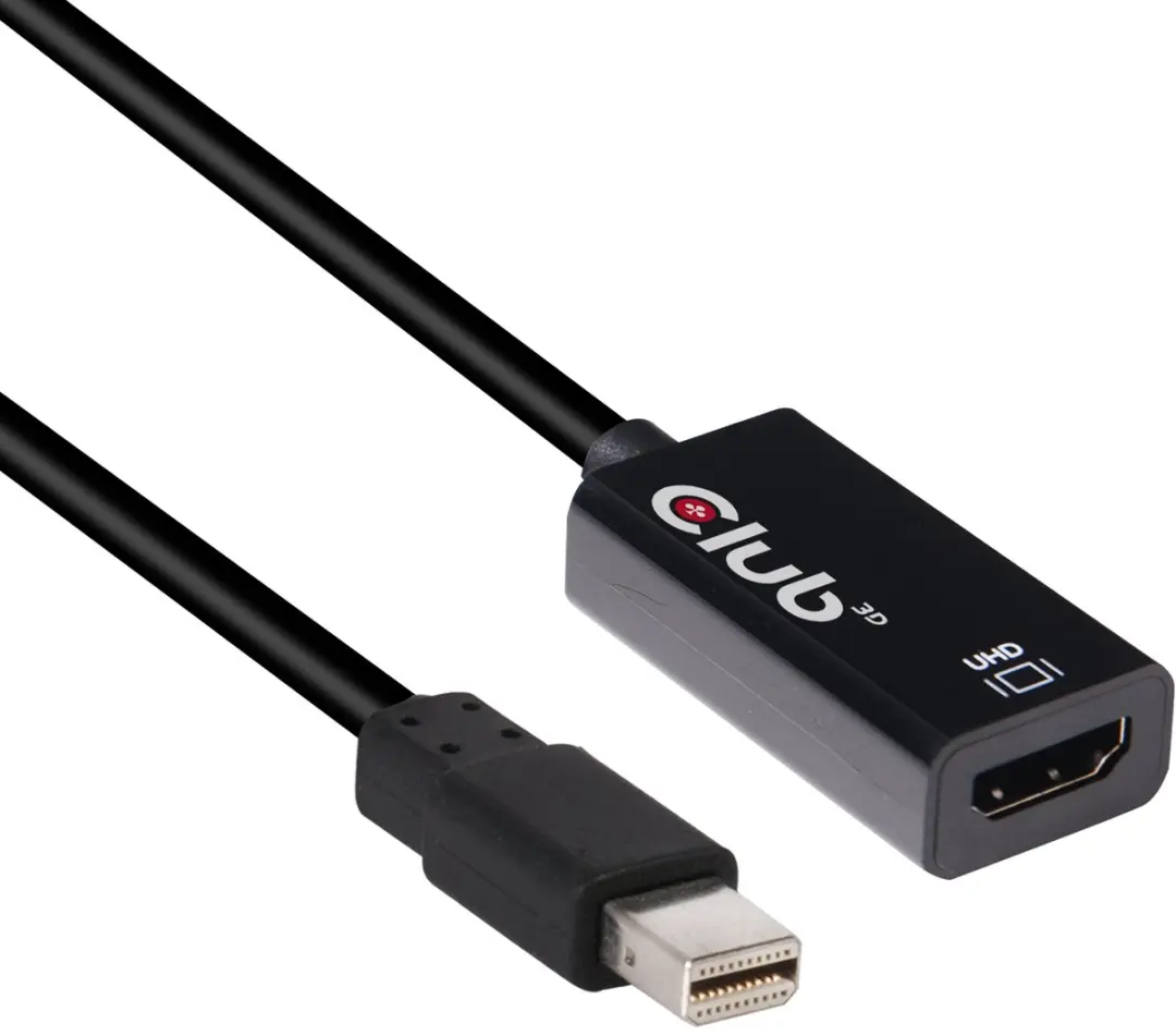 Club3D CAC-1180 Mini DisplayPort naar HDMI 2.0b Kabel - Zwart