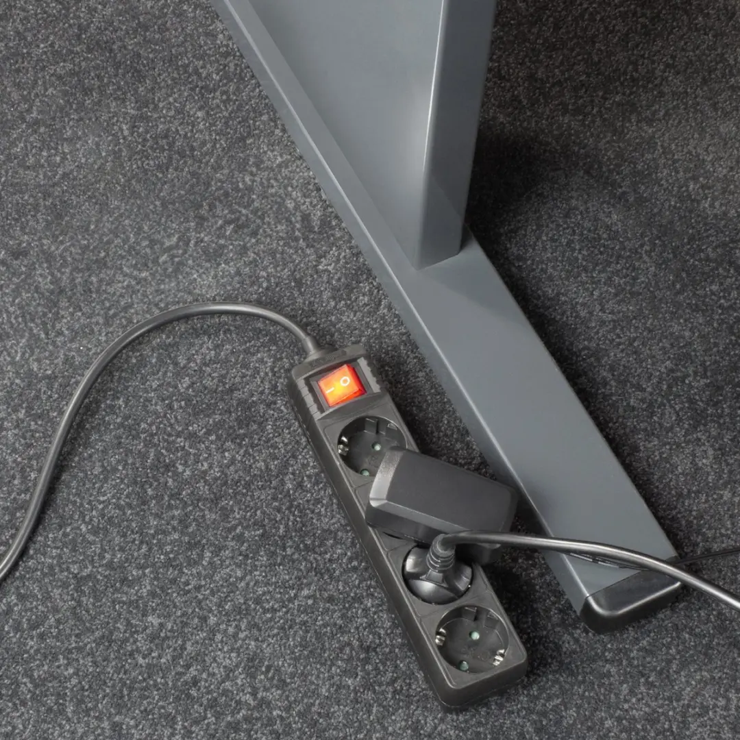ACT Stekkerdoos AC2440 4 Stopcontacten 2m - Zwart