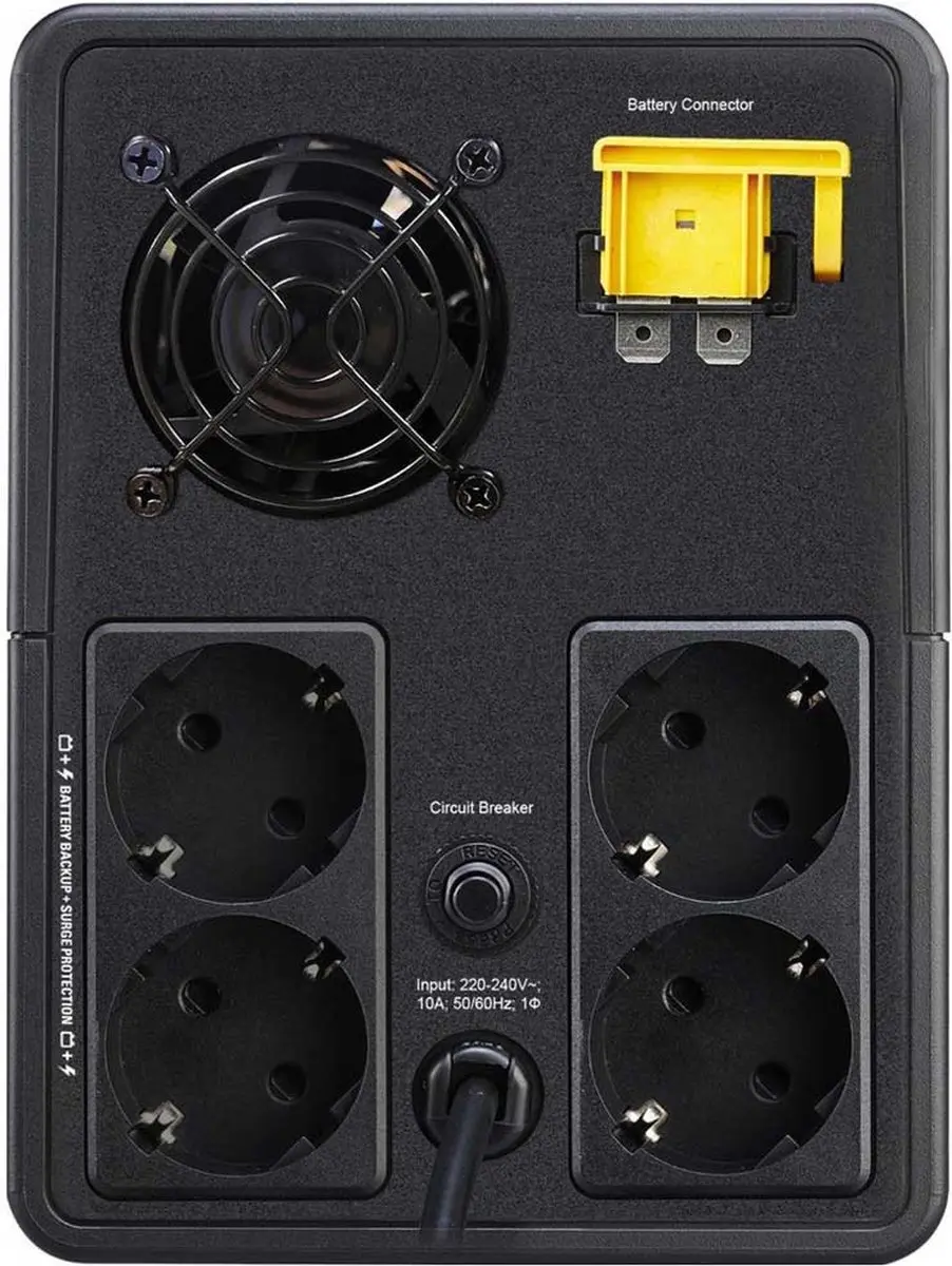 APC Easy UPS BVX2200LI 1200W - 6 Stopcontacten - Zwart