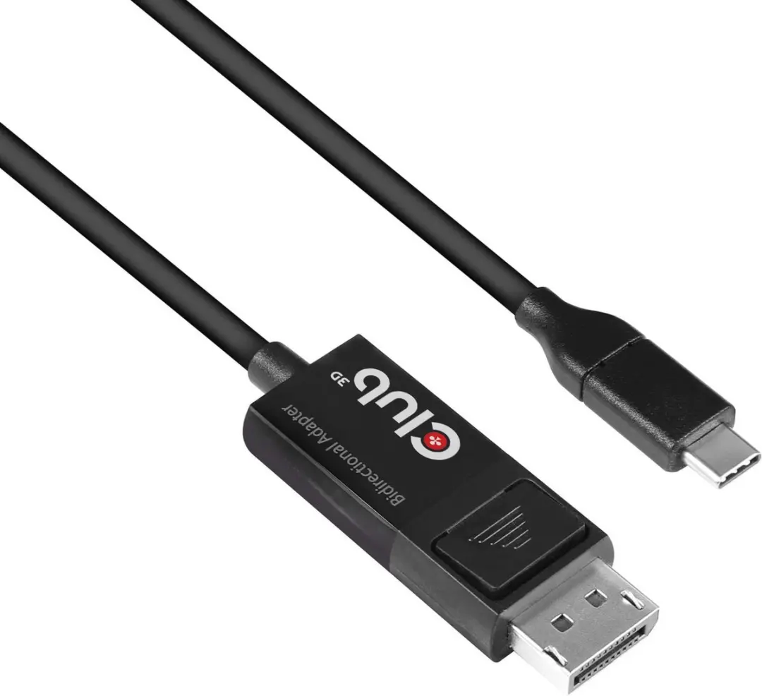 Club 3D USB-C naar DisplayPort 1.4 Kabel 8K60Hz 1,8m - Zwart