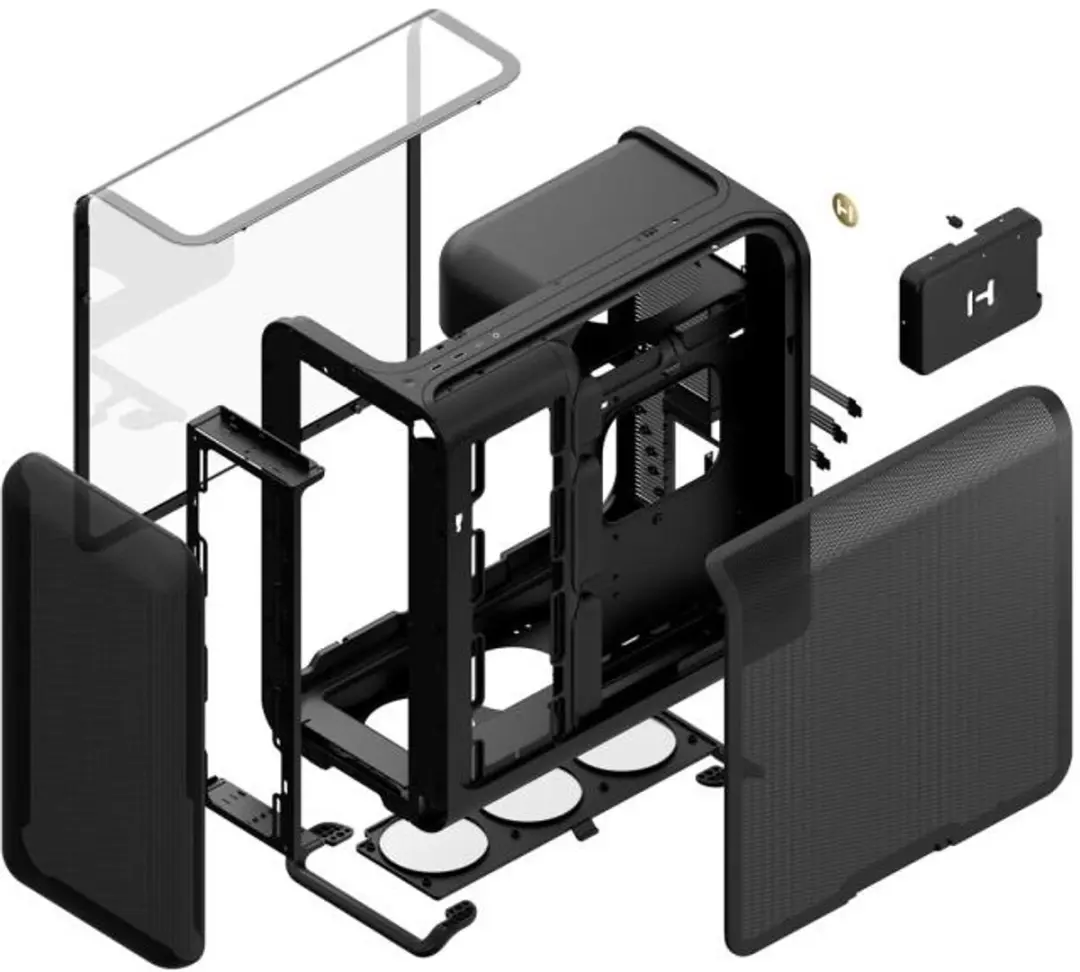 HYTE X50 CS-HYTE-X50G-BB ATX Mid Tower Gaming Case - Zwart