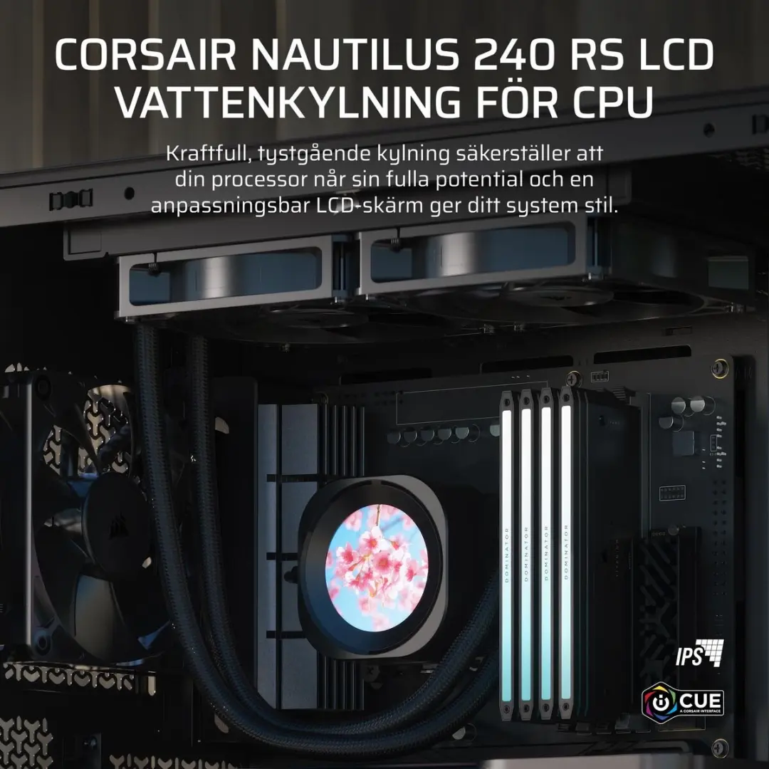 Corsair Nautilus 240 RS LCD Vloeistofkoelset - Zwart