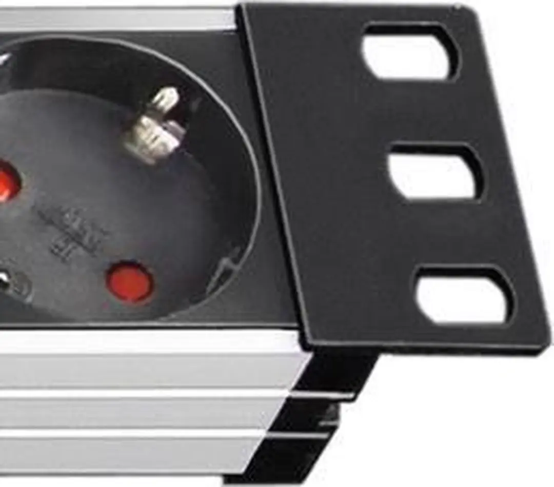 Brennenstuhl 9-voudig 2m H05VV-F 3G1,5 Stekkerdoos - 3680W - Zilver/Zwart