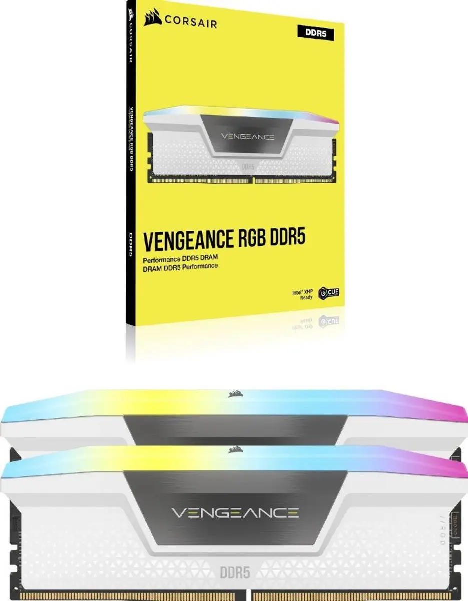 Corsair Vengeance CMH32GX5M2B6000Z30W DDR5 RAM - 64GB (2x32GB) 6000MT/s