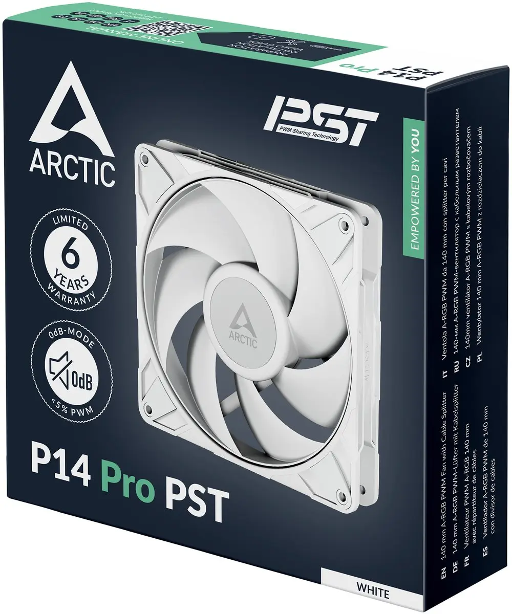 Arctic P14 Pro PST 12cm Ventilator - Wit