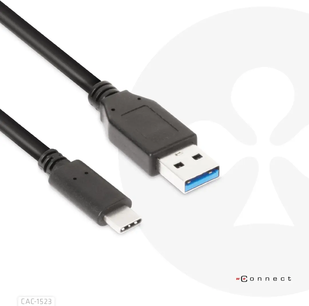 Club 3D USB-C-naar-A-kabel 10Gbps PD 60W - 1m - Zwart