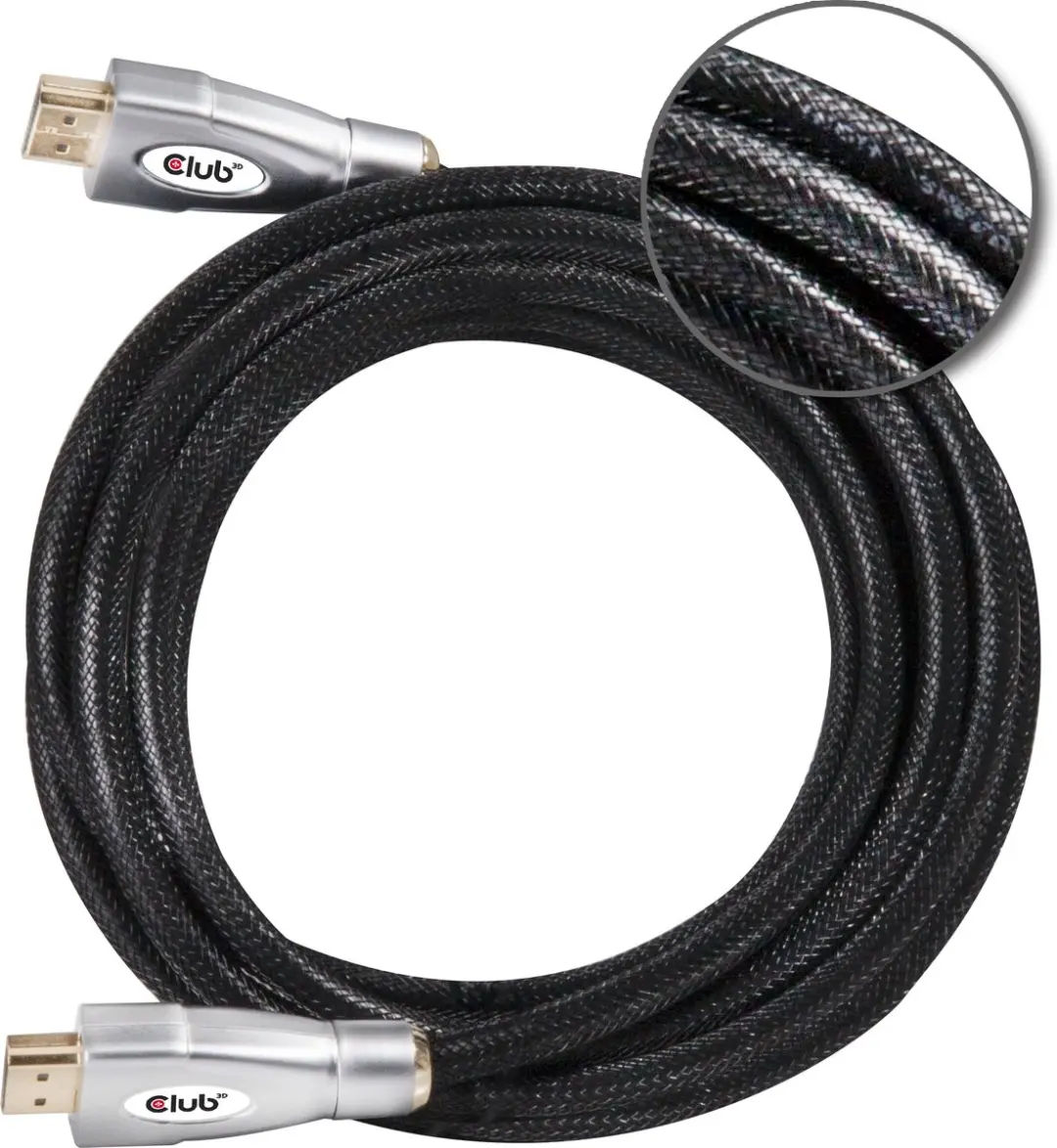 Club 3D HDMI 2.0 Kabel 4K60Hz 5m - Zwart - afbeelding 6 van 6