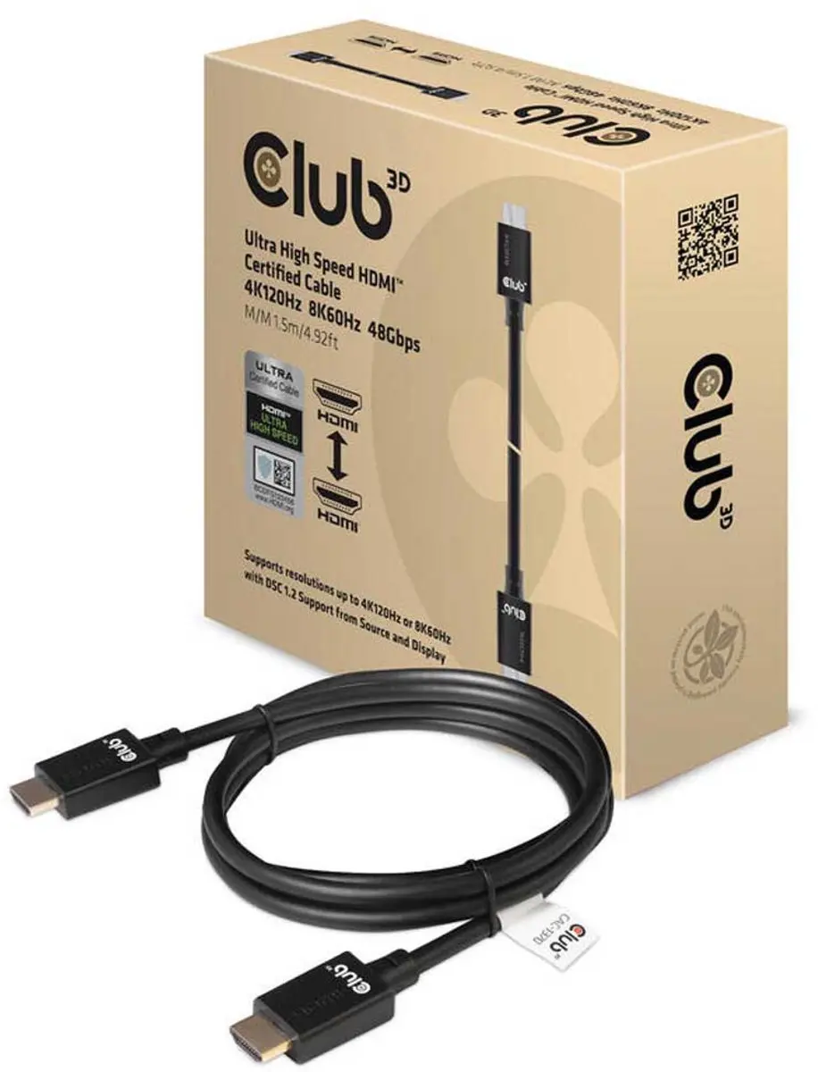 Club-3D HDMI-kabel 1.5M CAC-1370 - Zwart
