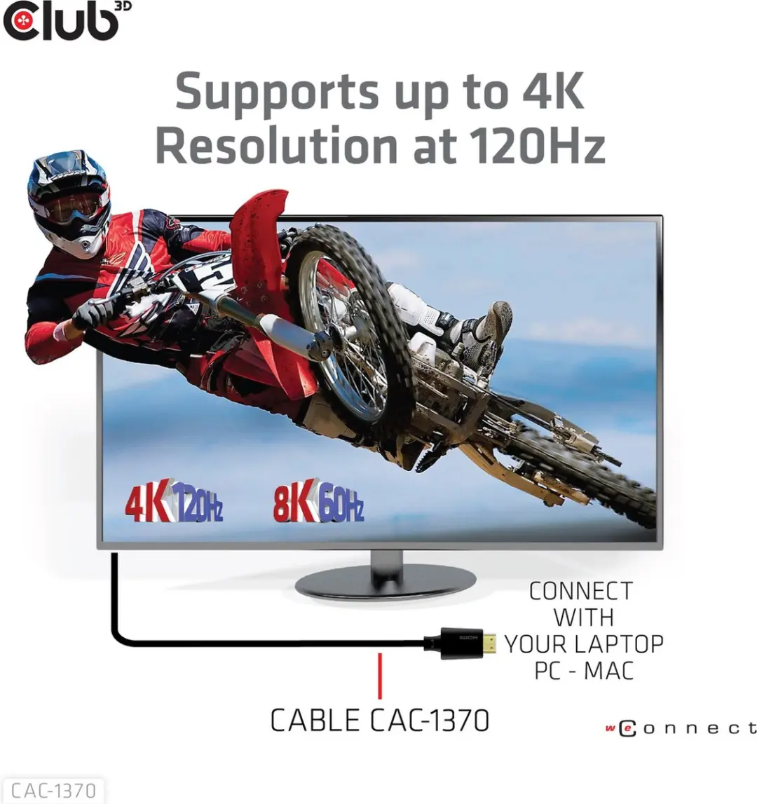 Club-3D HDMI-kabel 1.5M CAC-1370