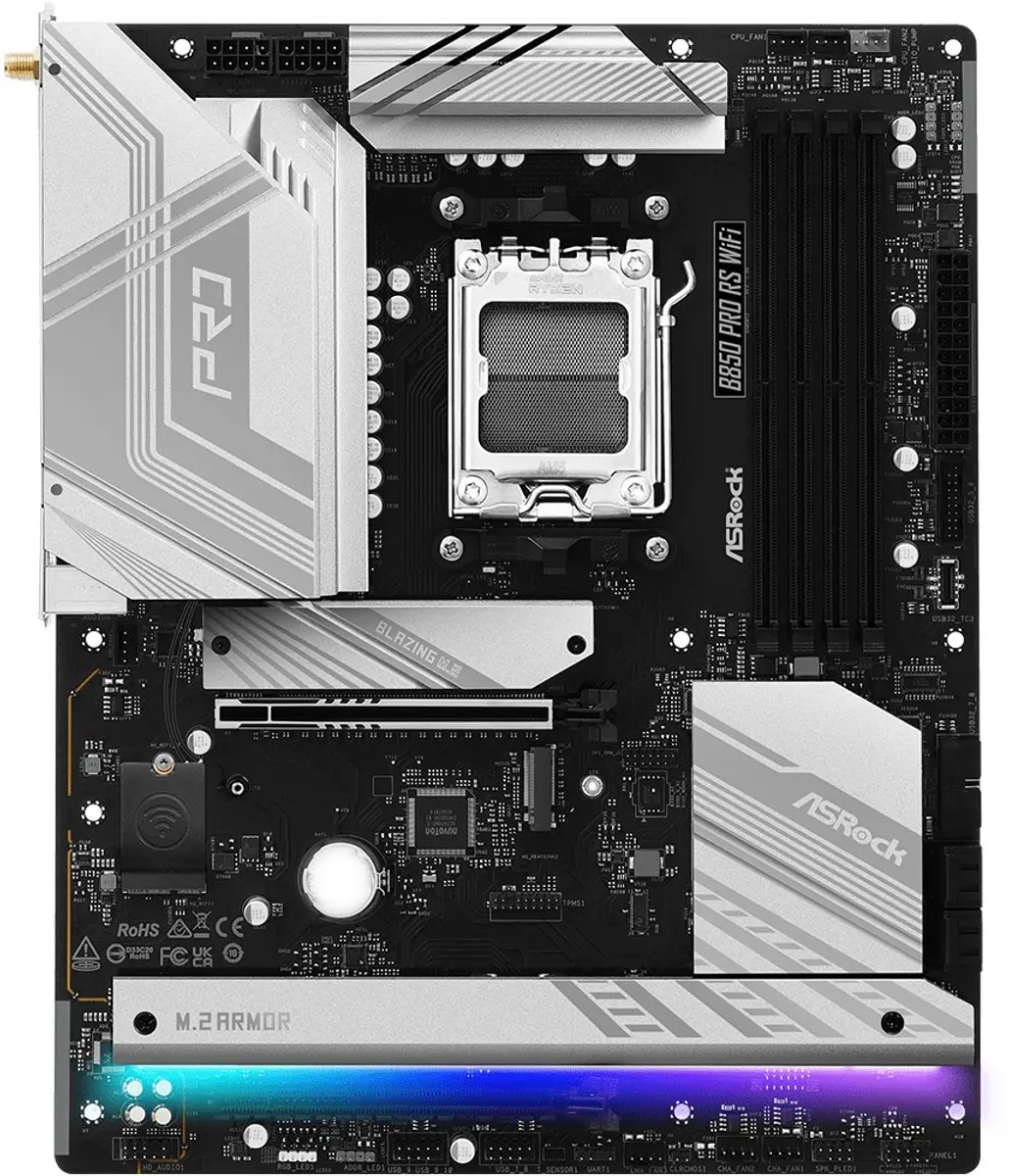 ASRock B850 Pro RS WiFi Moederbord - ATX - AMD AM5 - DDR5