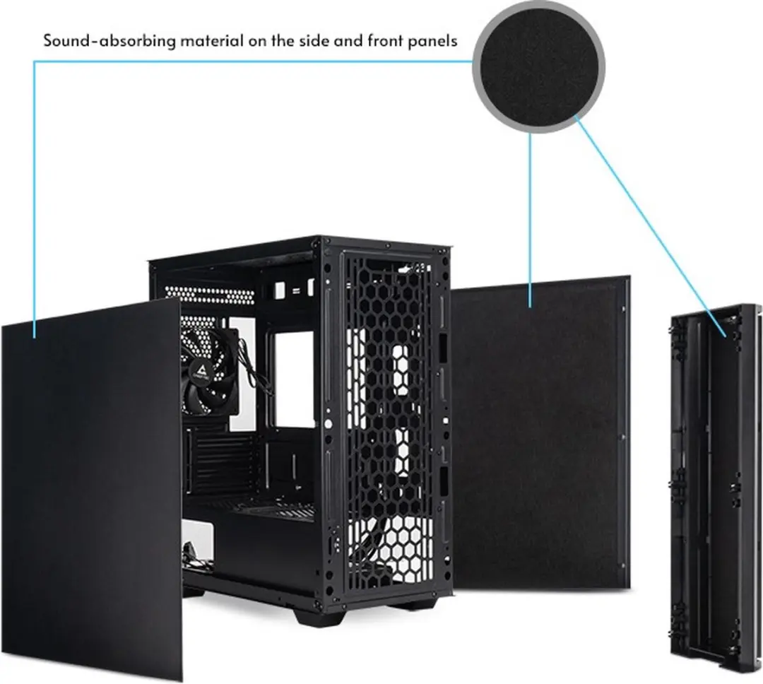 Chieftec AZ-01B-OP PC Behuizing mATX - Zwart