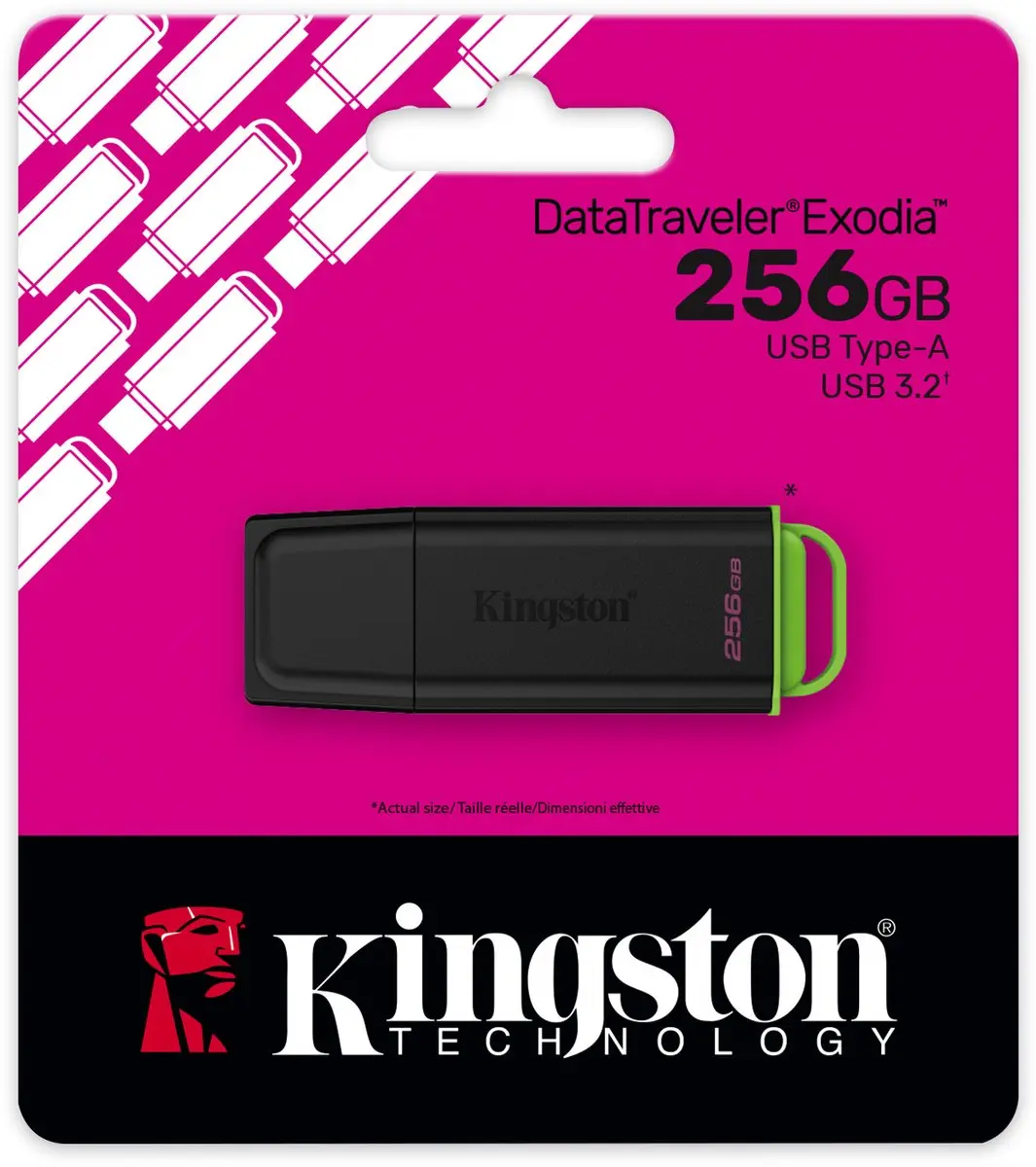 Kingston DataTraveler DTXG2 256GB USB 3.2 Exodia - Zwart/ Groen