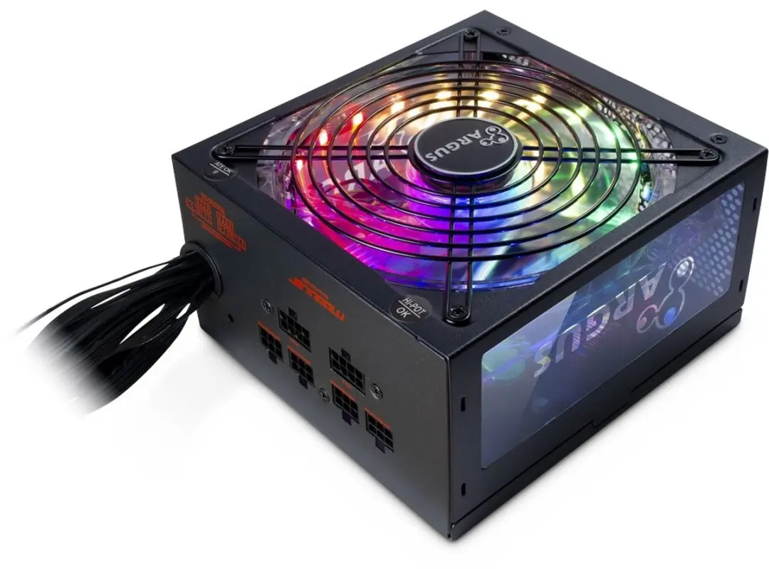 Inter-Tech Argus RGB-650W CM II Voeding - 650W - Zwart