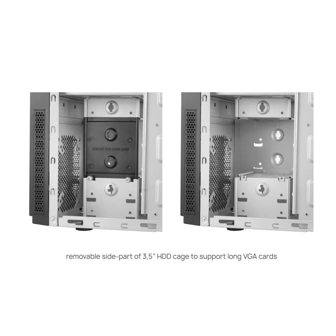 Chieftec HC-10B-OP Mini Tower Behuizing - Zwart