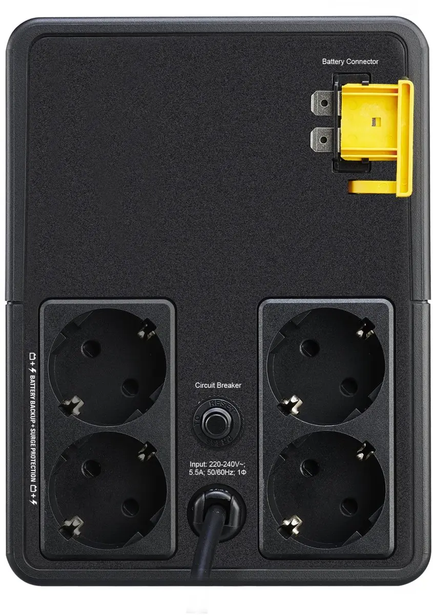 APC BVX1200LI-GR UPS - 650W - 4 Stopcontacten - Zwart - afbeelding 6 van 6