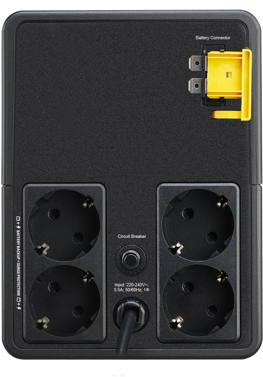 APC BVX1200LI-GR UPS - 650W - 4 Stopcontacten - Zwart