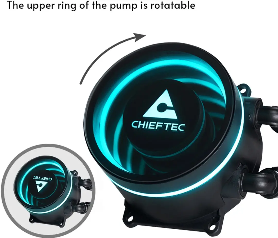 Chieftec Iceberg 360 CLC-360-RGB Waterkoeling - 3x 120mm - Zwart