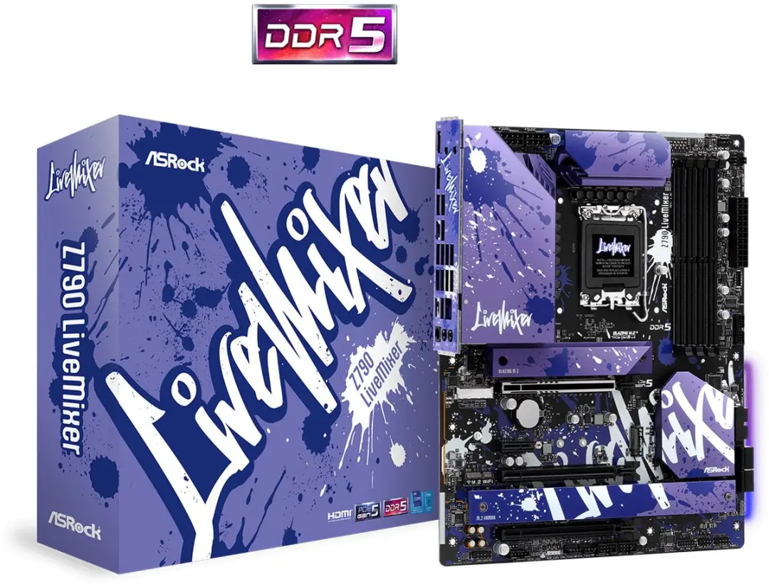 ASRock Z790 LiveMixer ATX Moederbord - Intel Z790 - afbeelding 6 van 6