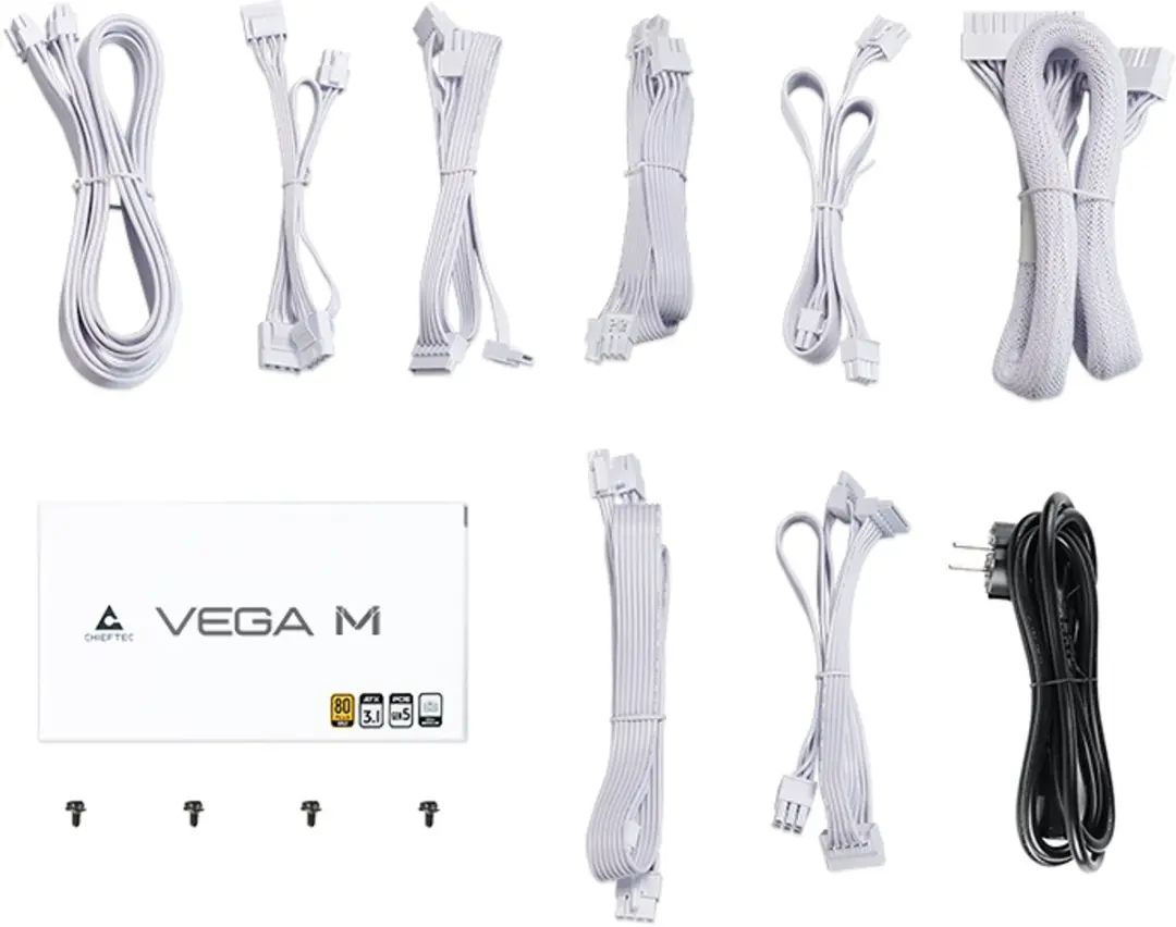 Chieftec Vega M PPG-850-CW Voeding 850W - Wit - afbeelding 6 van 6