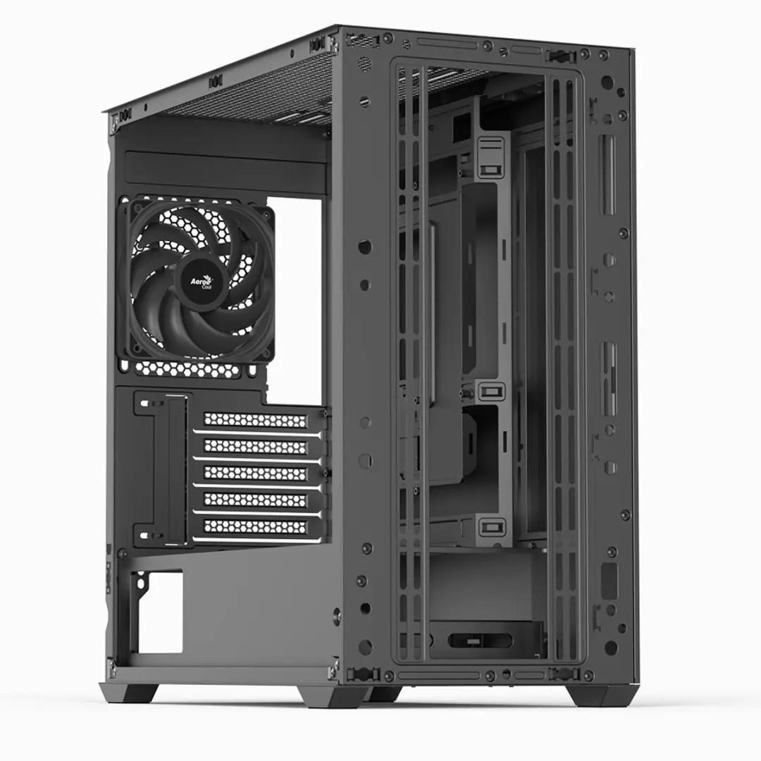 Aerocool D301A Mini Tower - Zwart/Hout
