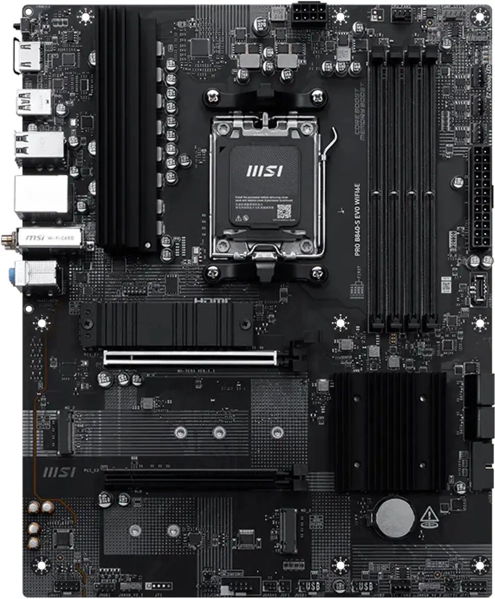 MSI Pro B840-S EVO WIFI6E AM5 ATX Moederbord