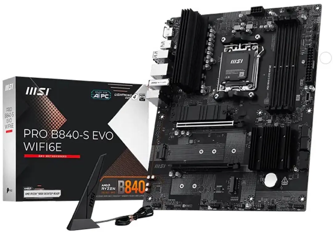 MSI Pro B840-S EVO WIFI6E AM5 ATX Moederbord