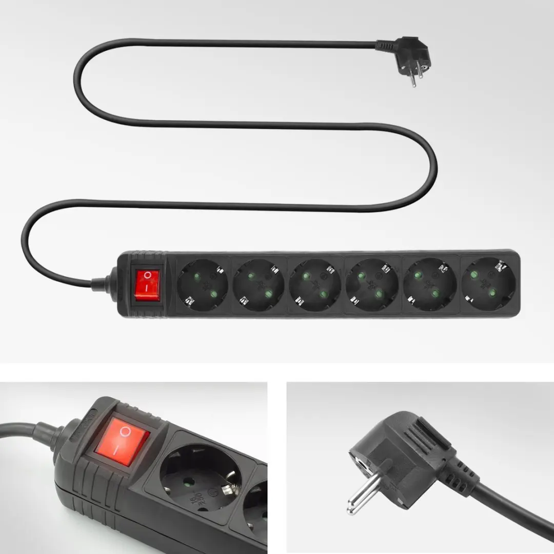 ACT AC2465 - 6 stopcontacten 3m - afbeelding 6 van 6