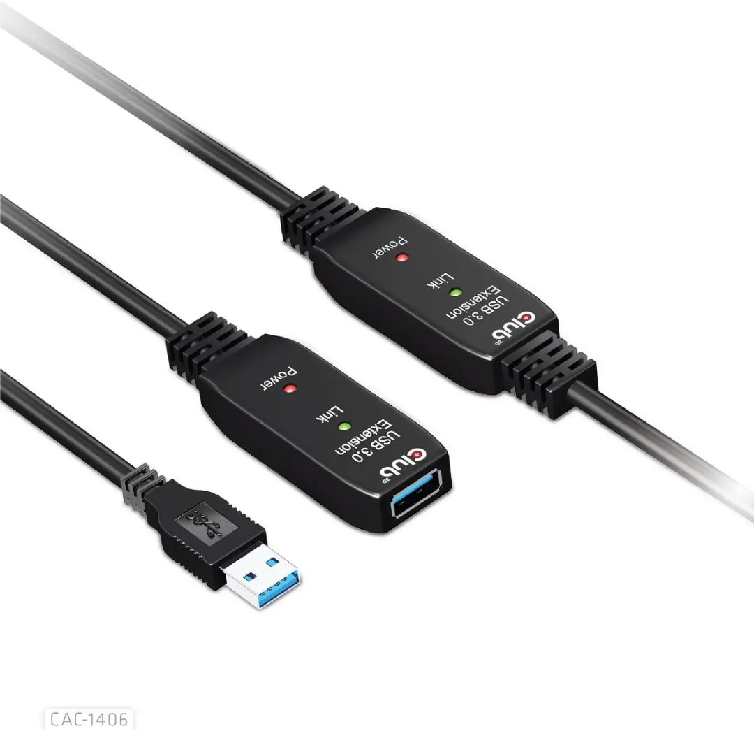 Club3D CAC-1406 USB 3.2 Gen1 Kabel 15m - Zwart