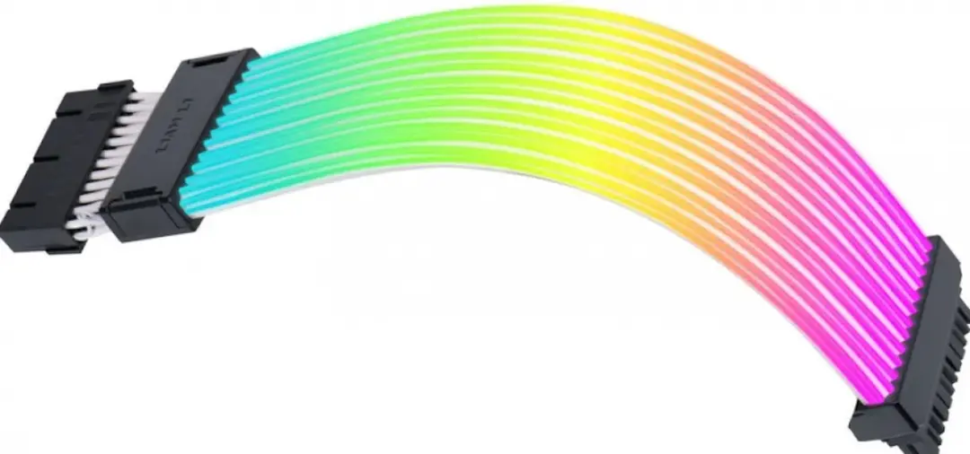 Lian Li Strimer Wireless PW24-1W-T Moederbordkabel - 0.26m - 132 RGB LEDs - Transparant Zwart